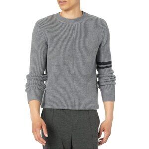 Label Brand Go To Sweater Size XS Light Gray Heavy Knit NWT Wool Merino